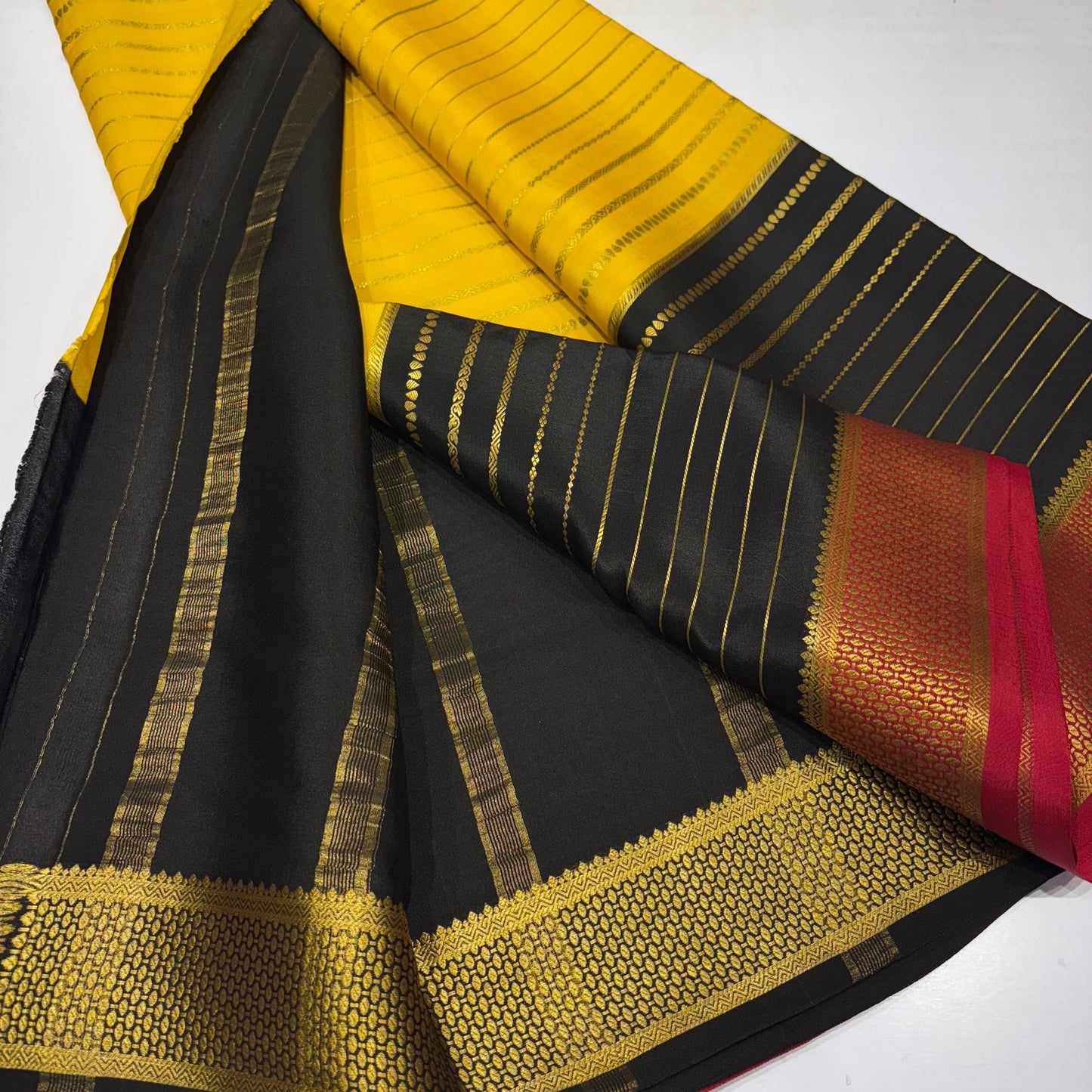 3D Mysore Silk Saree