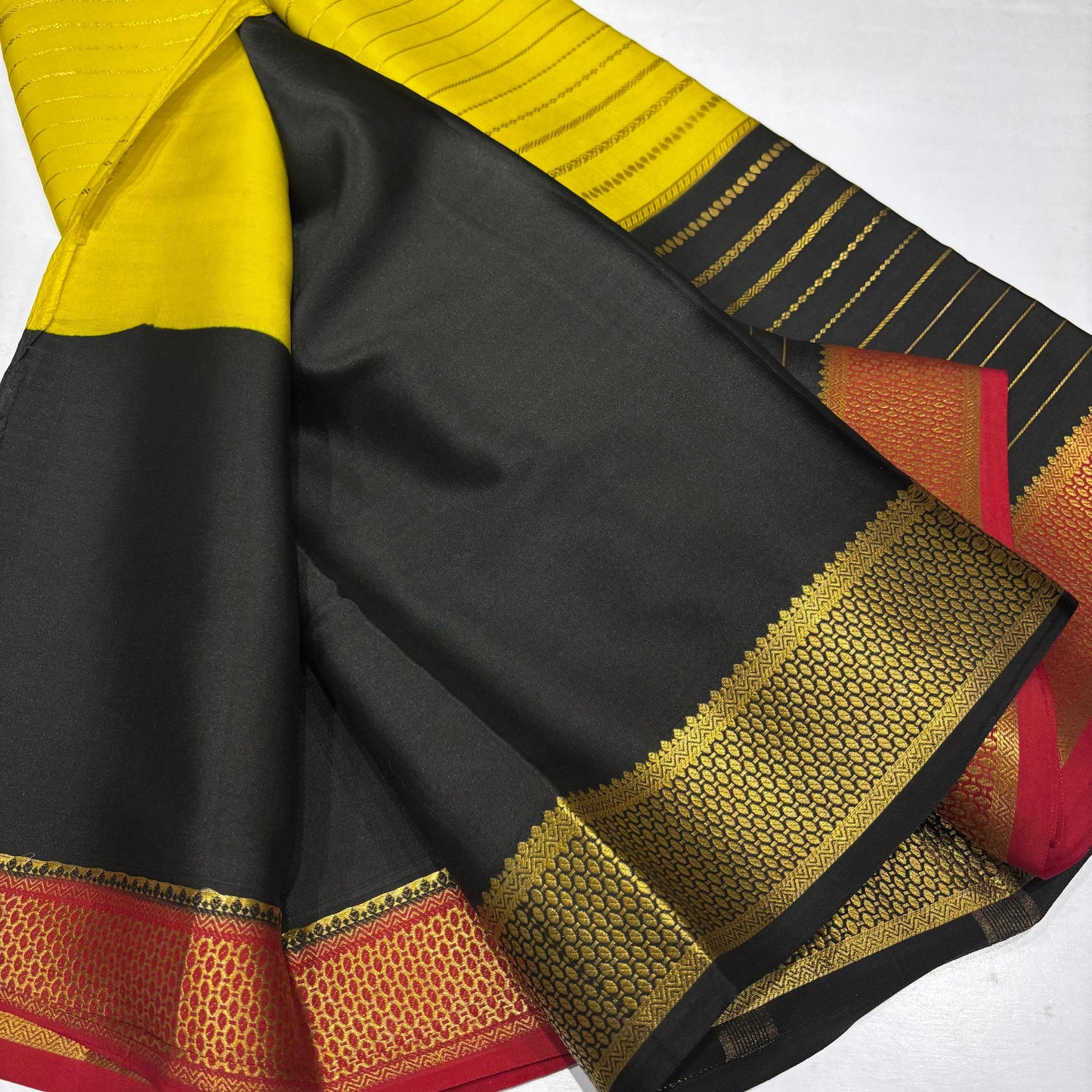3D Mysore Silk Saree