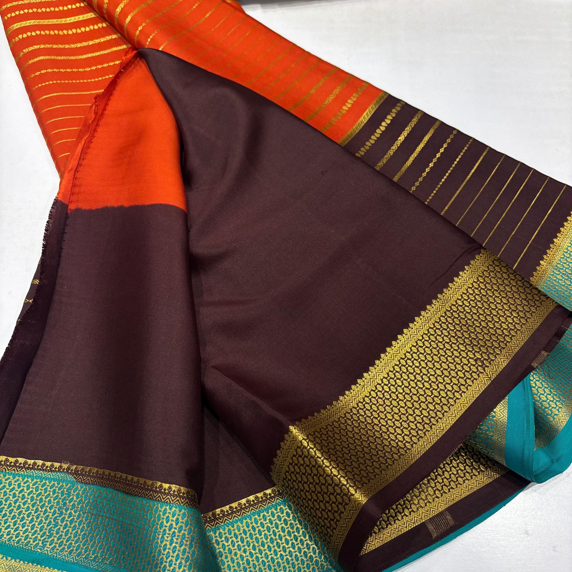 3D Mysore Silk Saree