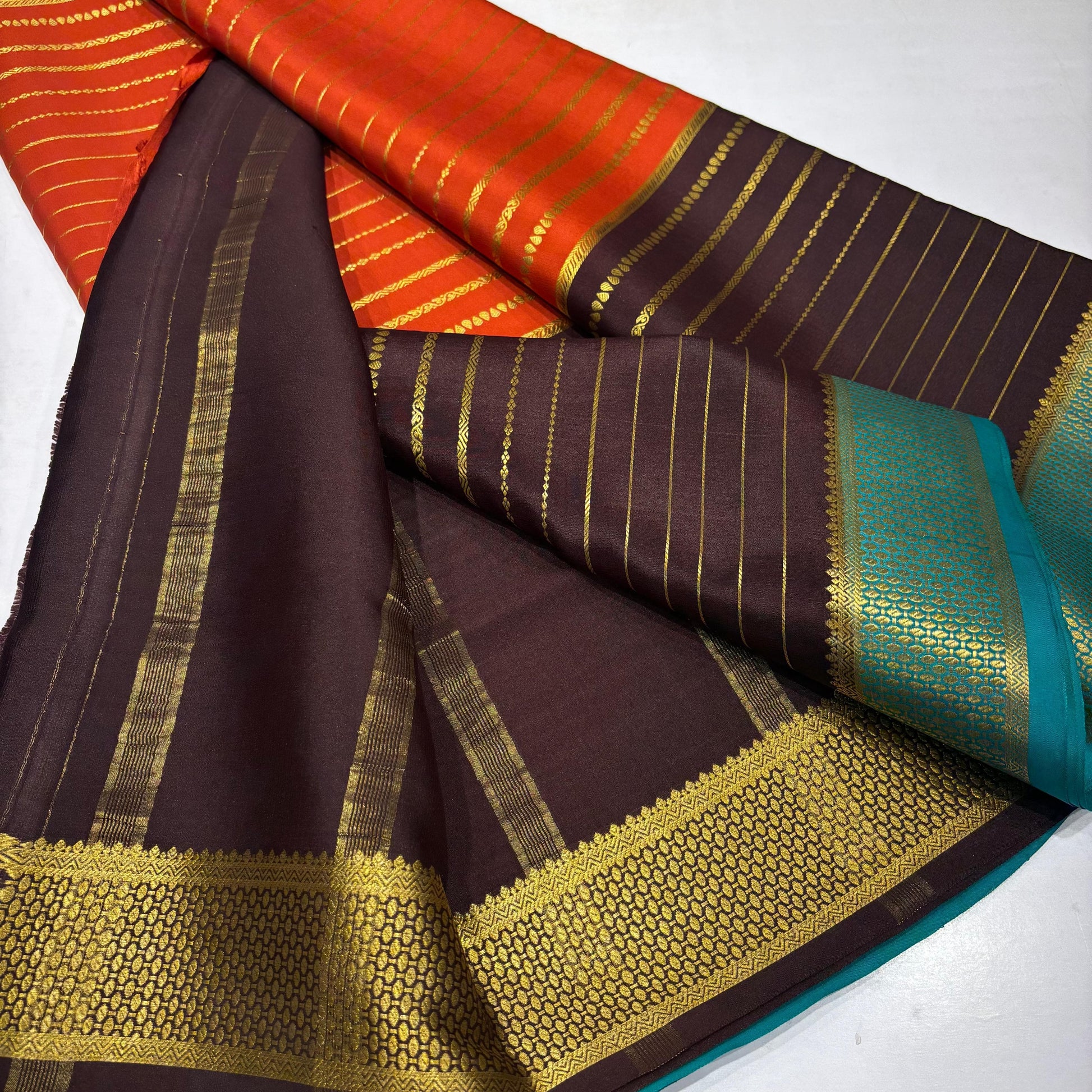 3D Mysore Silk Saree