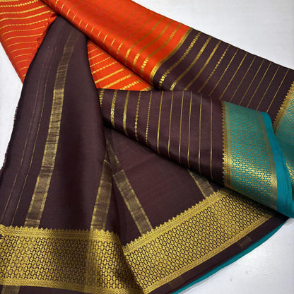 3D Mysore Silk Saree