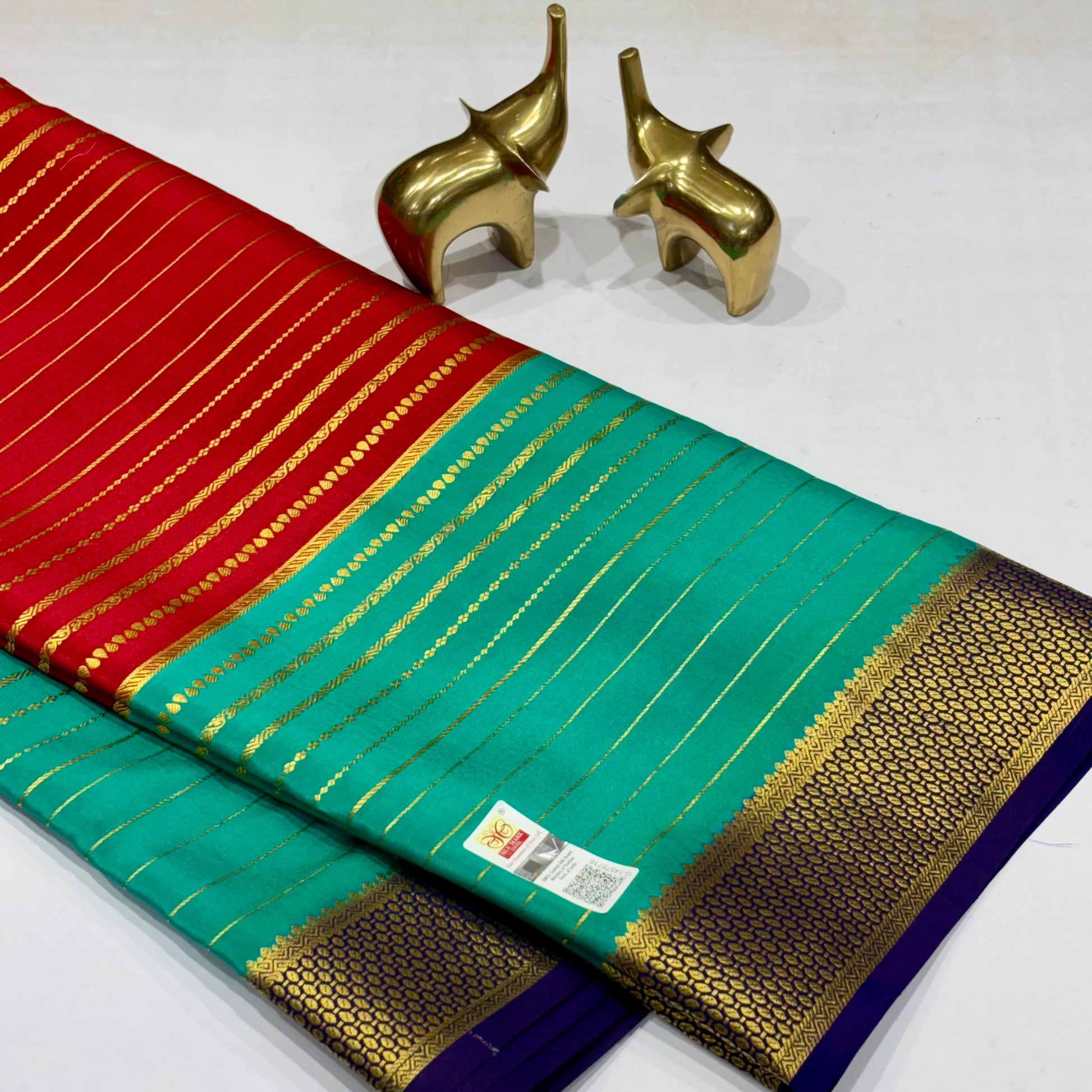 3D Mysore Silk Saree