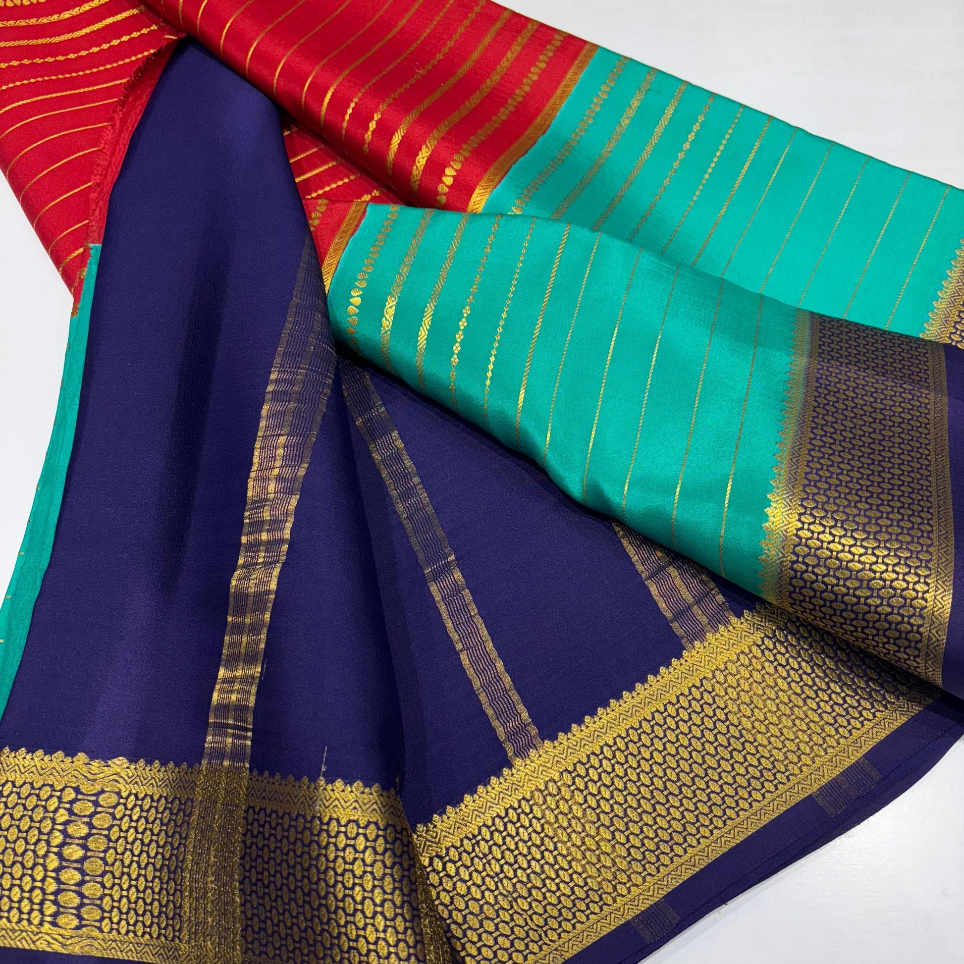 3D Mysore Silk Saree