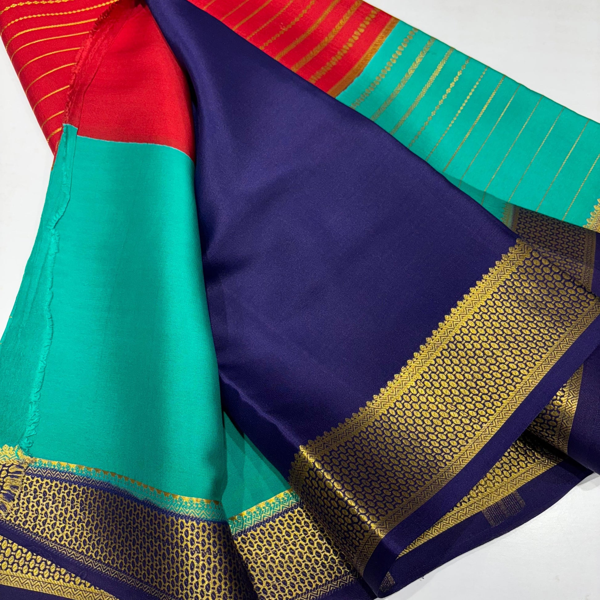 3D Mysore Silk Saree