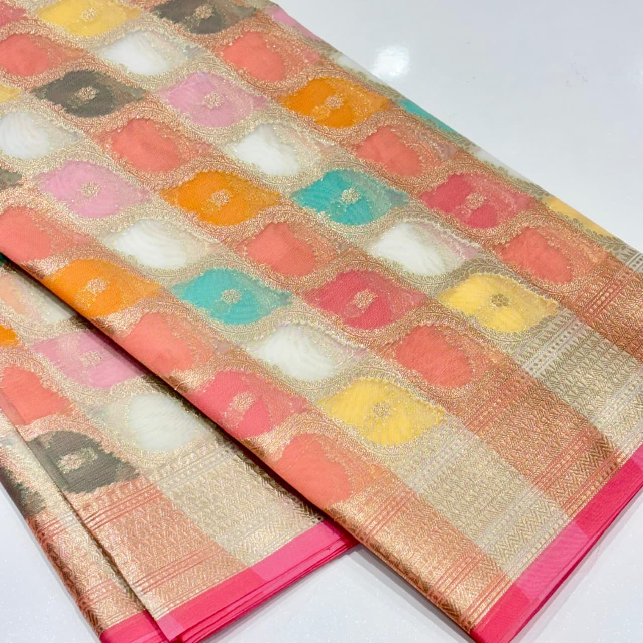 Banarasi Rangkat Organza Saree
