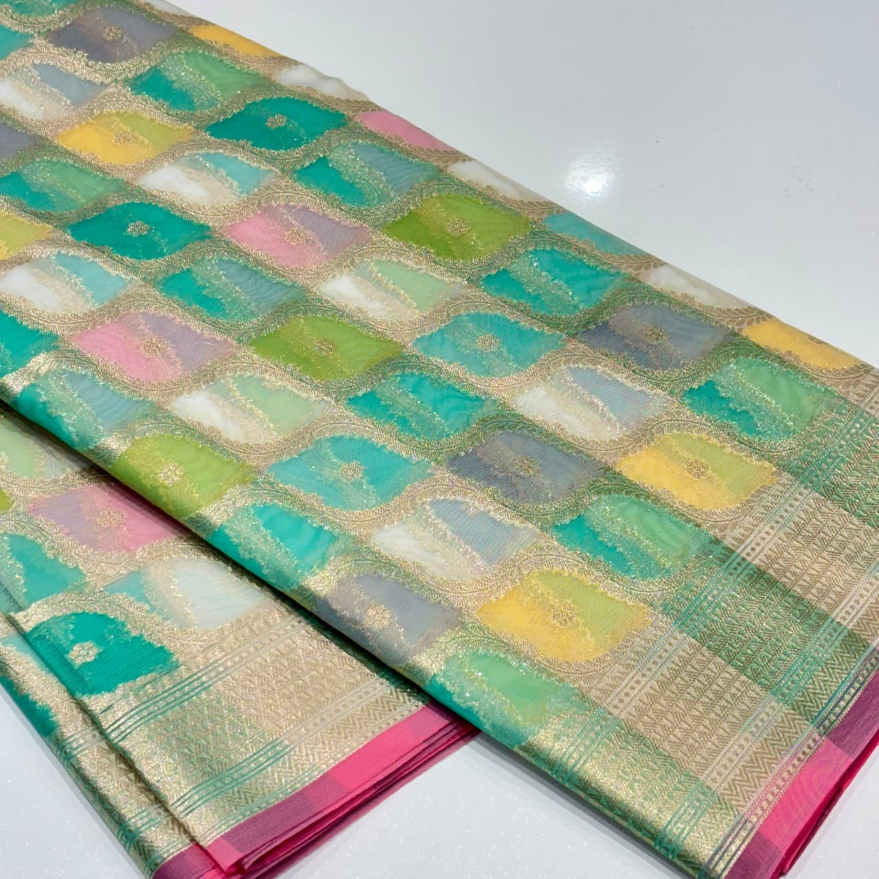 Banarasi Rangkat Organza Saree