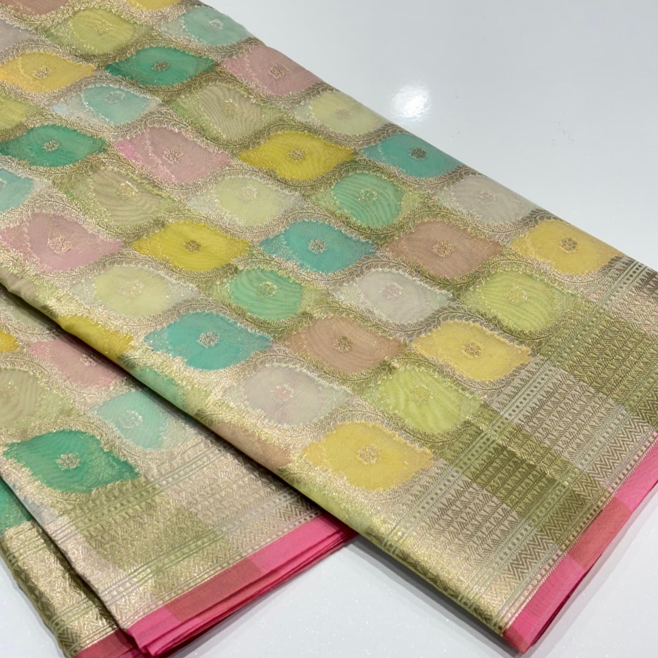 Banarasi Rangkat Organza Saree