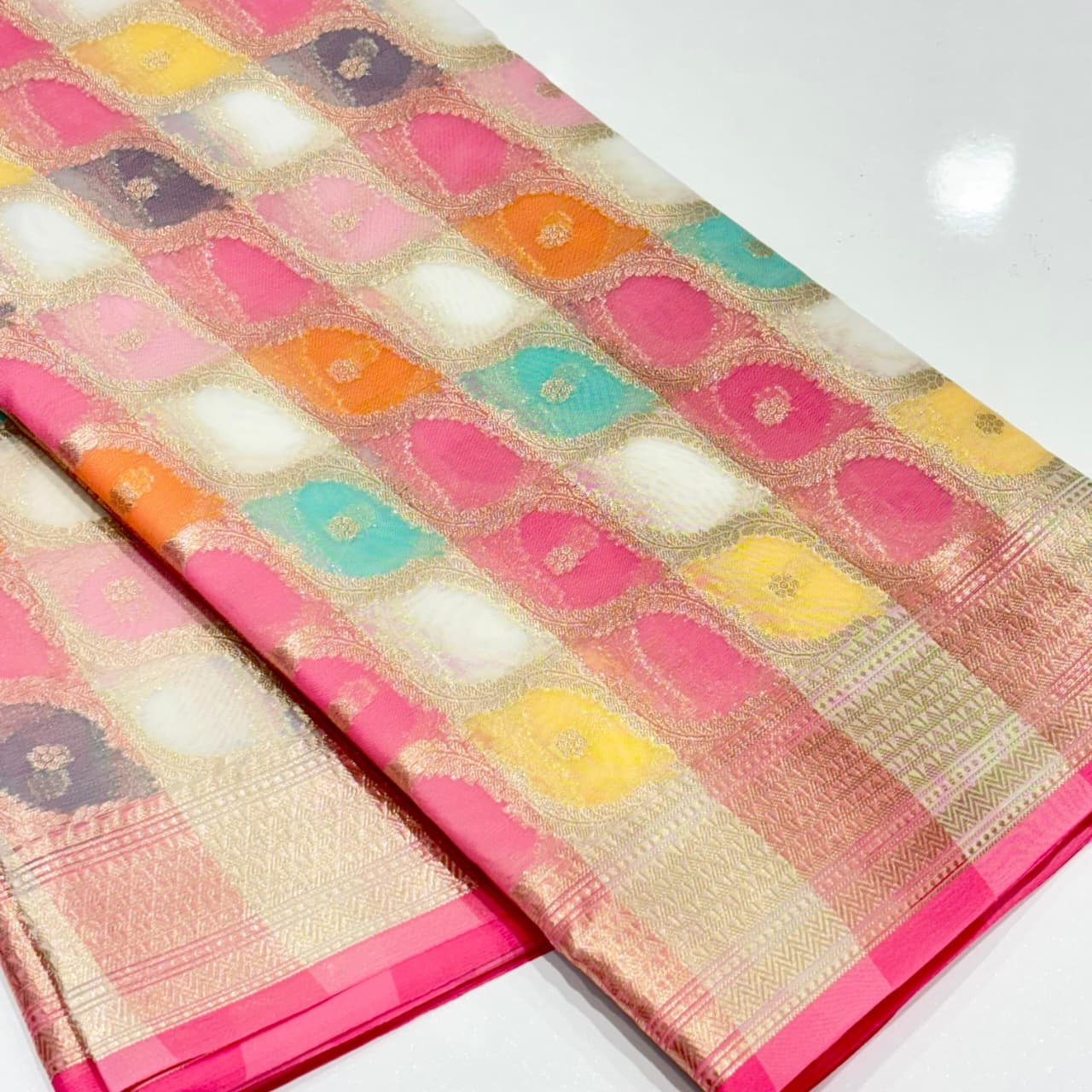 Banarasi Rangkat Organza Saree