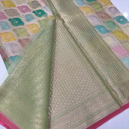 Banarasi Rangkat Organza Saree