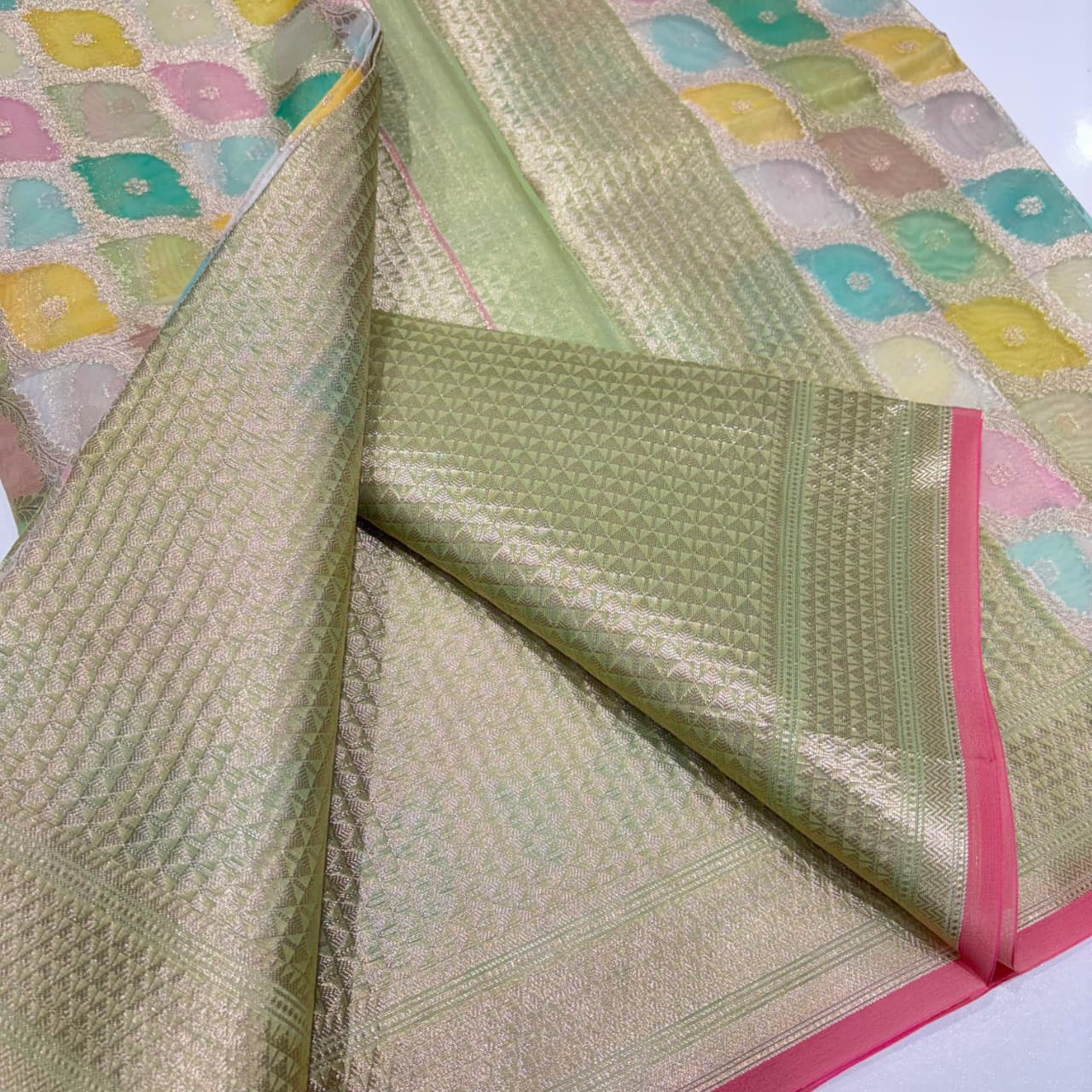 Banarasi Rangkat Organza Saree