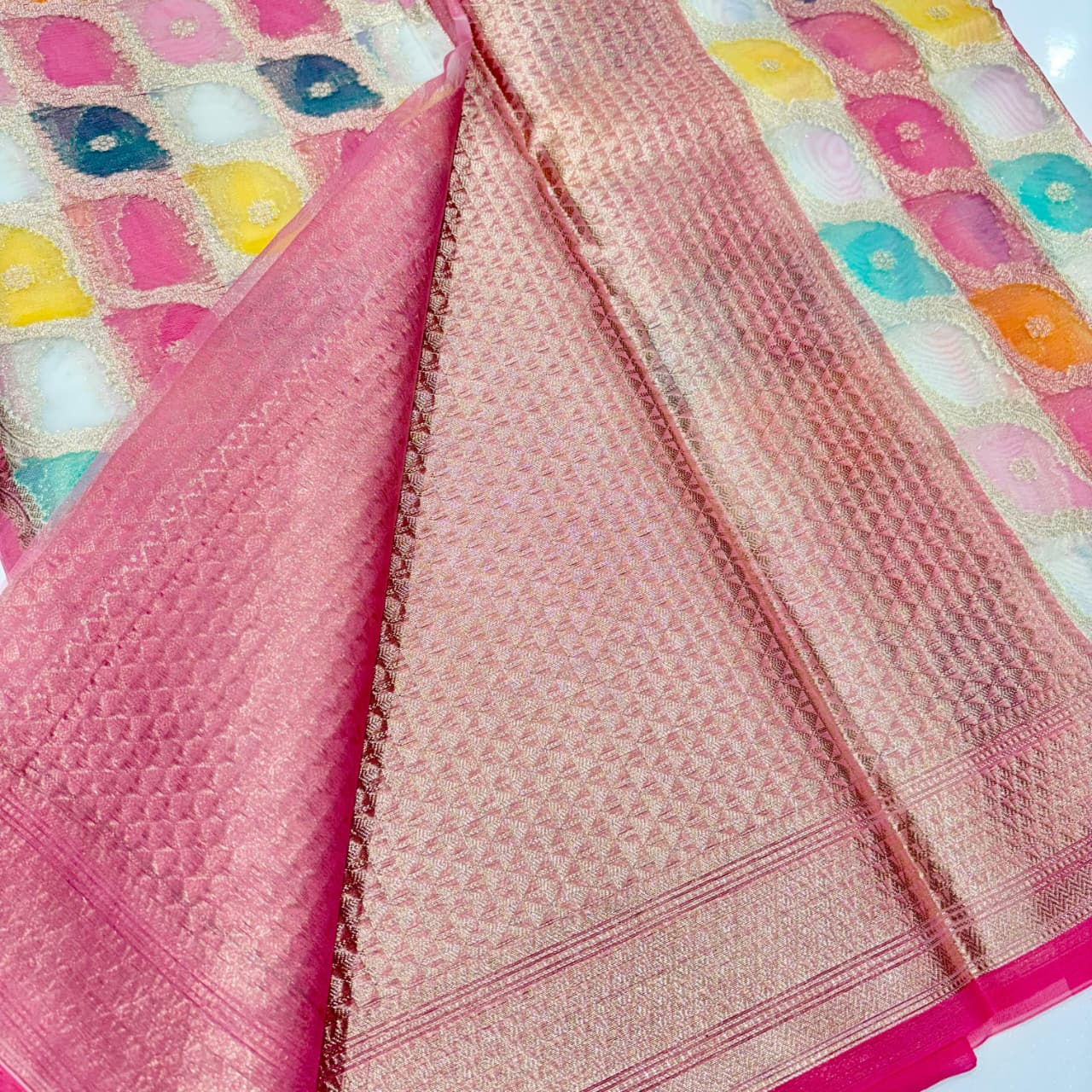 Banarasi Rangkat Organza Saree