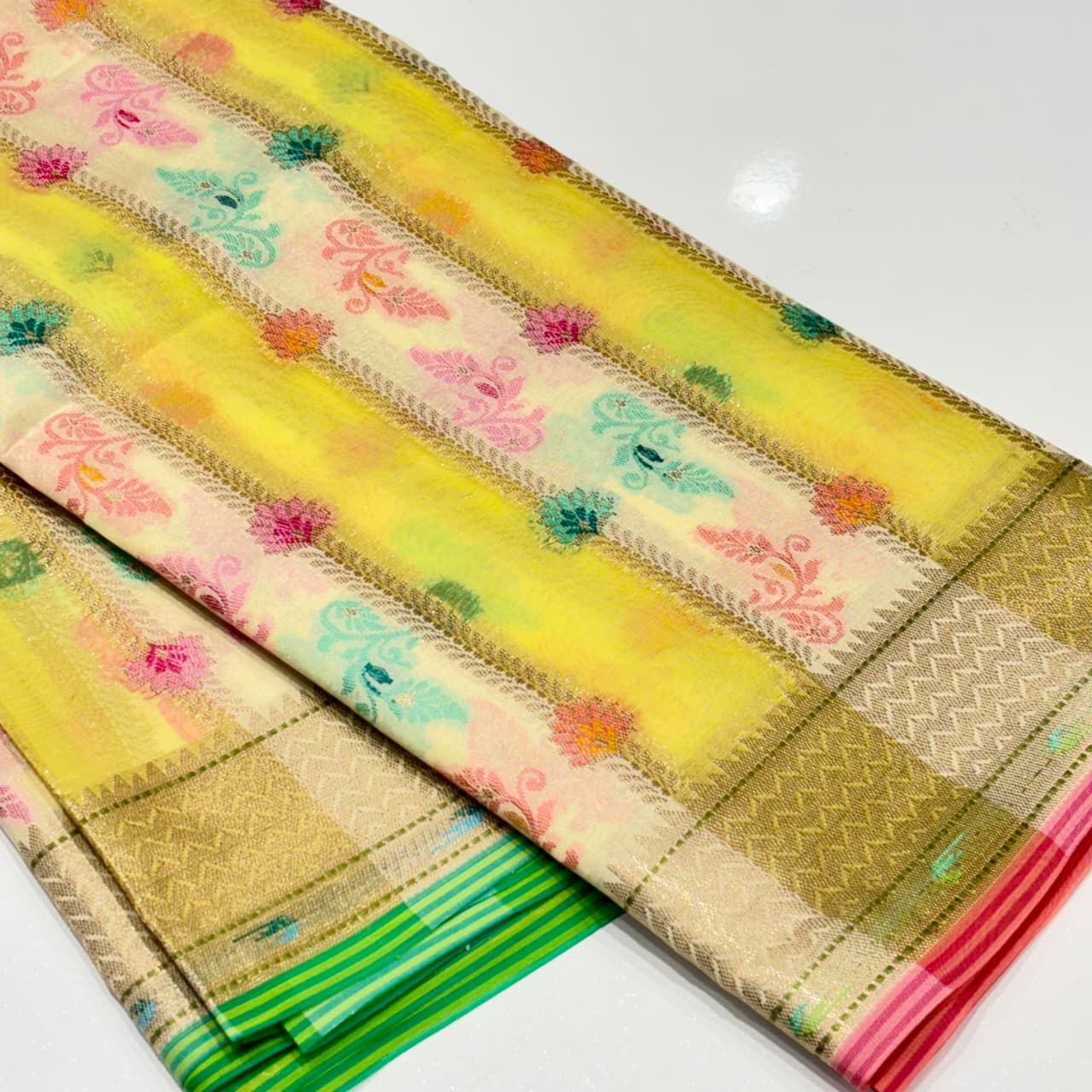 Banarasi Rangkat Organza Saree