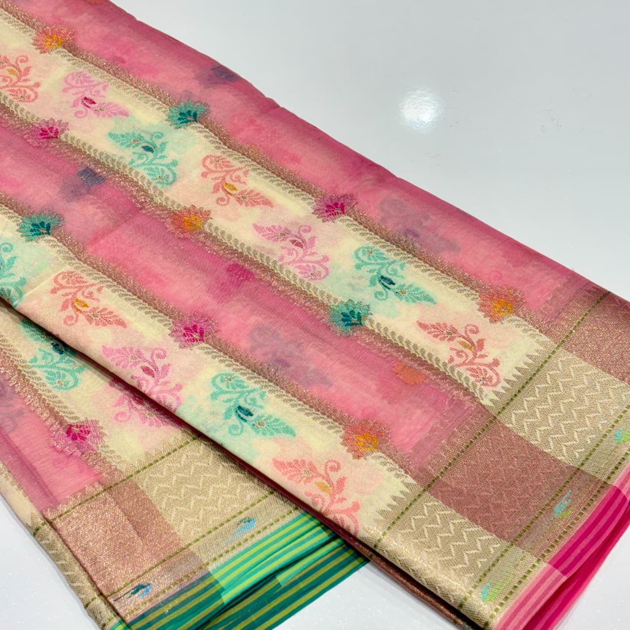 Banarasi Rangkat Organza Saree