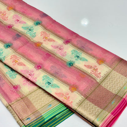 Banarasi Rangkat Organza Saree
