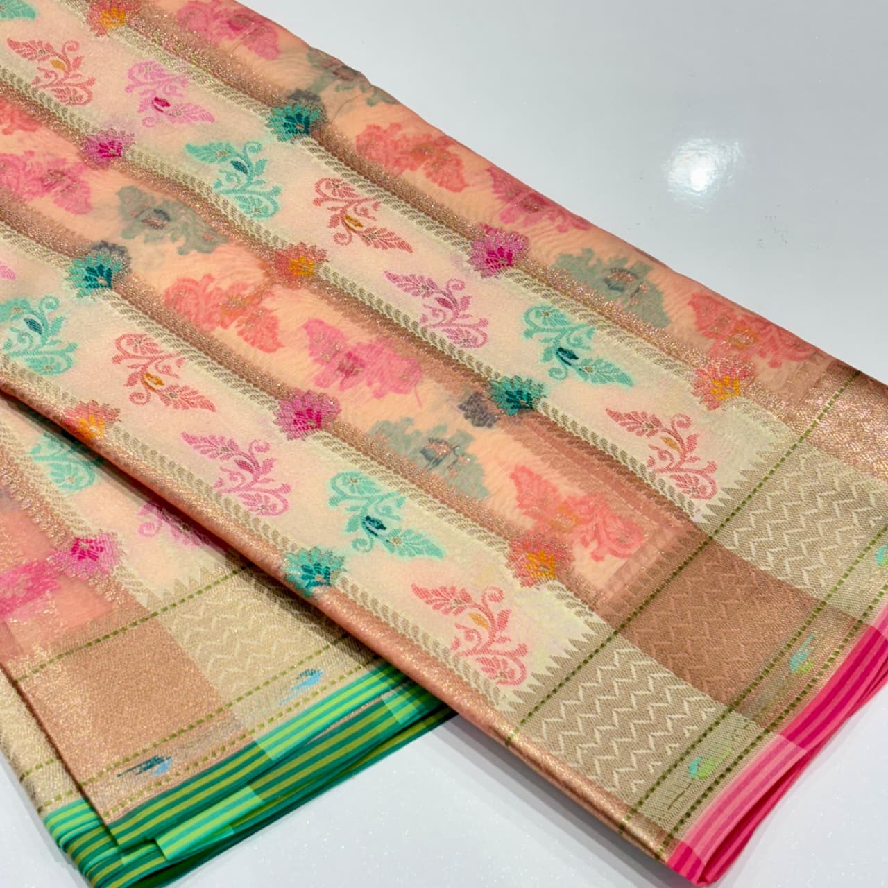 Banarasi Rangkat Organza Saree