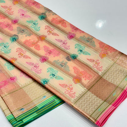 Banarasi Rangkat Organza Saree