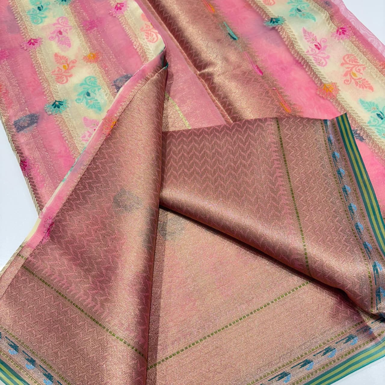 Banarasi Rangkat Organza Saree