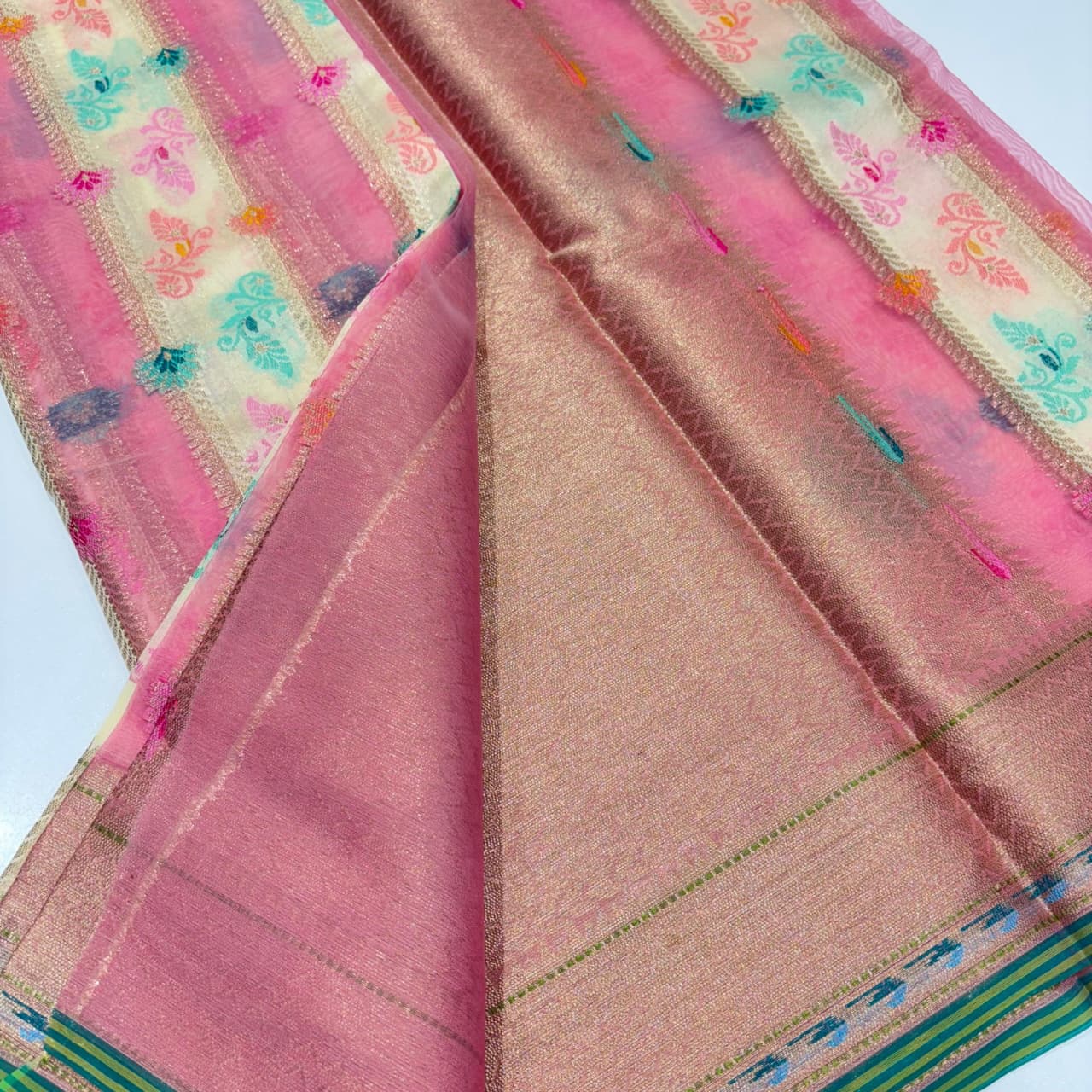 Banarasi Rangkat Organza Saree
