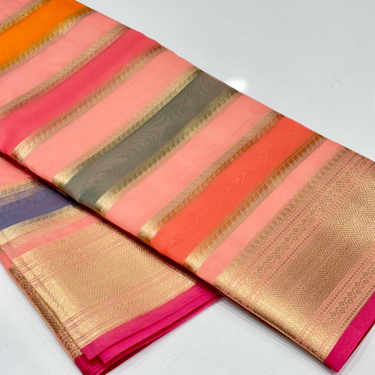 Banarasi Rangkat Organza Saree