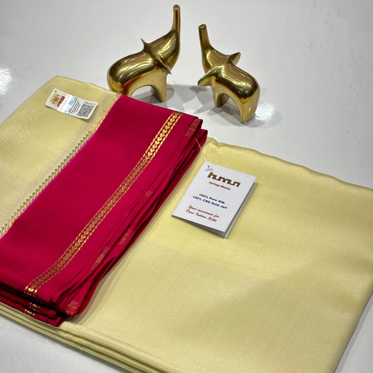 Pure Zari Mysore Silk Saree