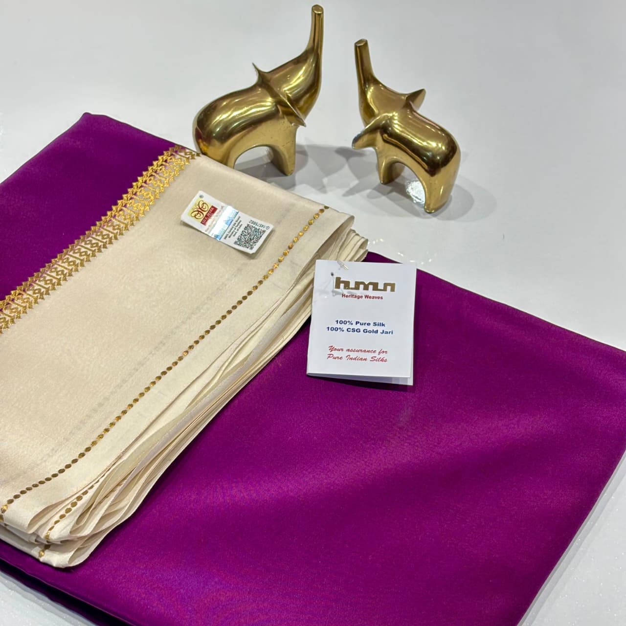 Pure Zari Mysore Silk Saree