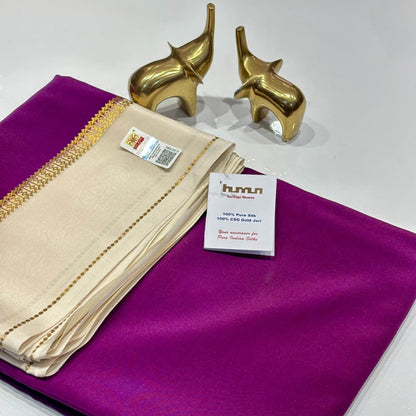 Pure Zari Mysore Silk Saree