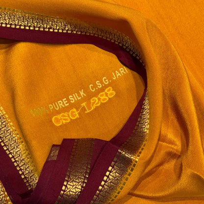 Pure Zari Mysore Silk Saree