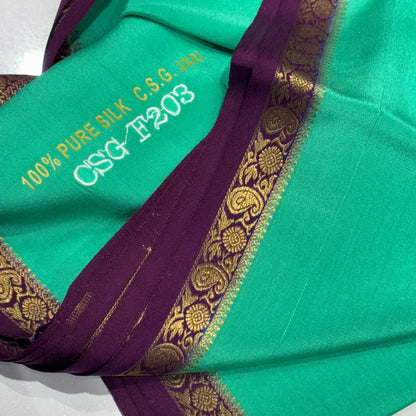 Pure Zari Mysore Silk Saree