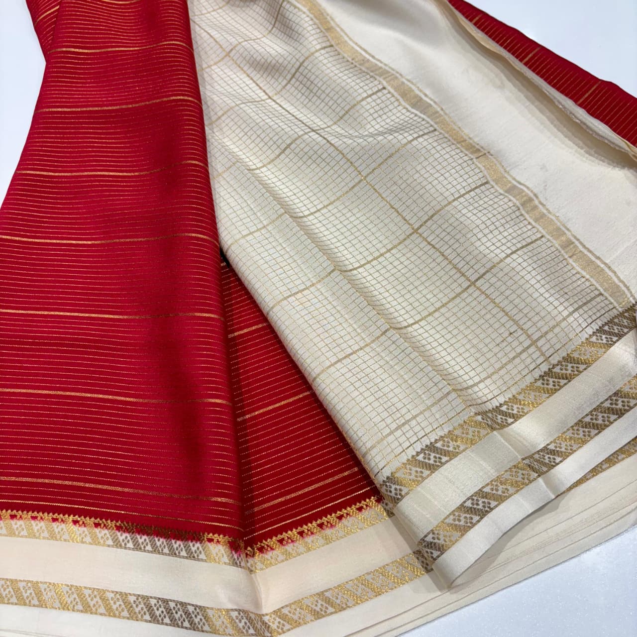 Pure Zari Mysore Silk Saree
