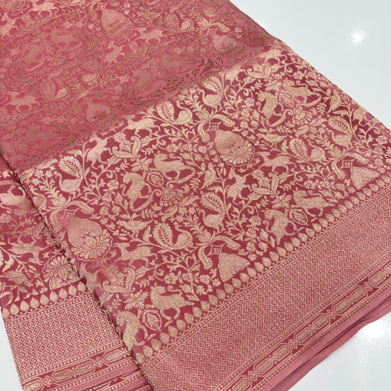 Brocade Banaras Crepe Saree