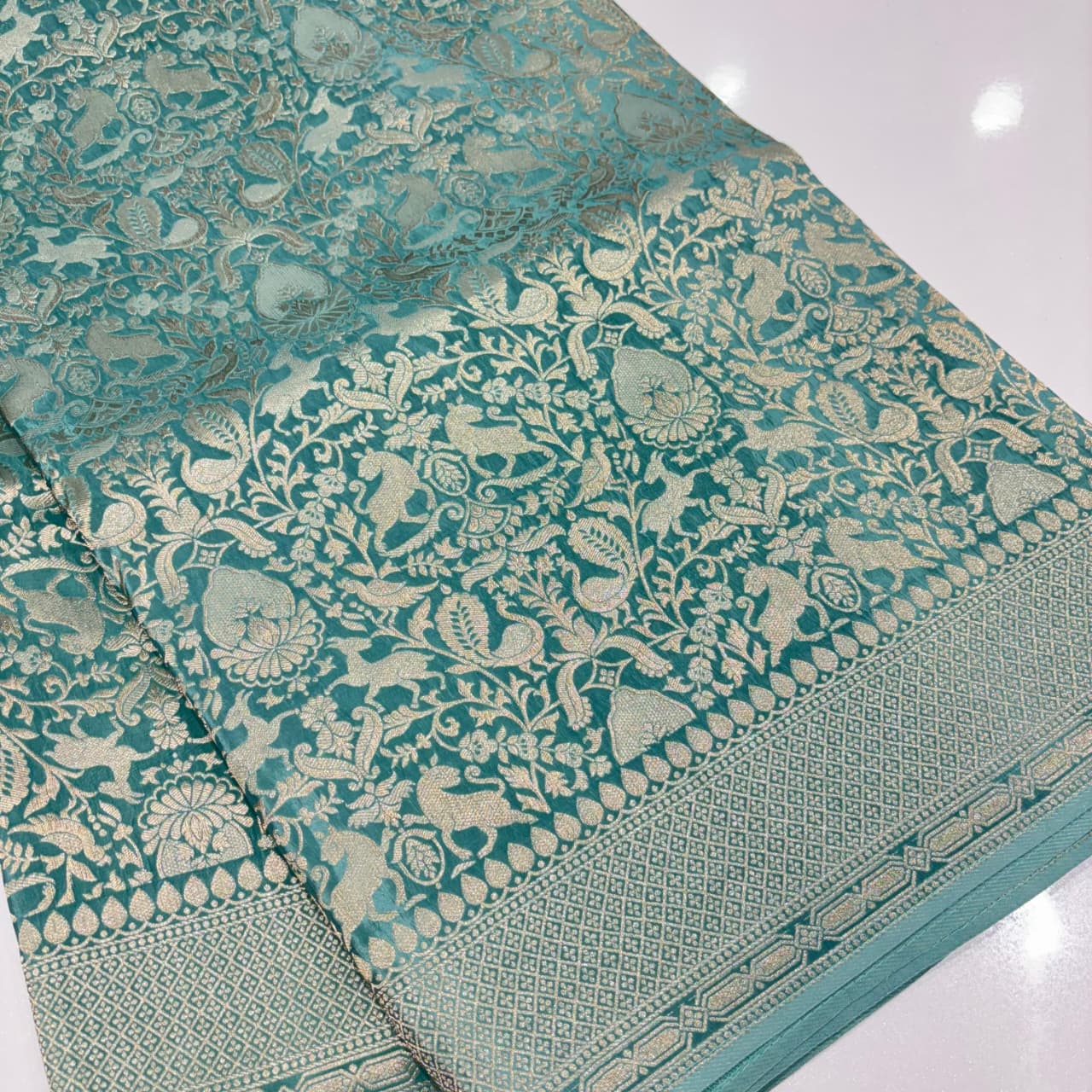 Brocade Banaras Crepe Saree