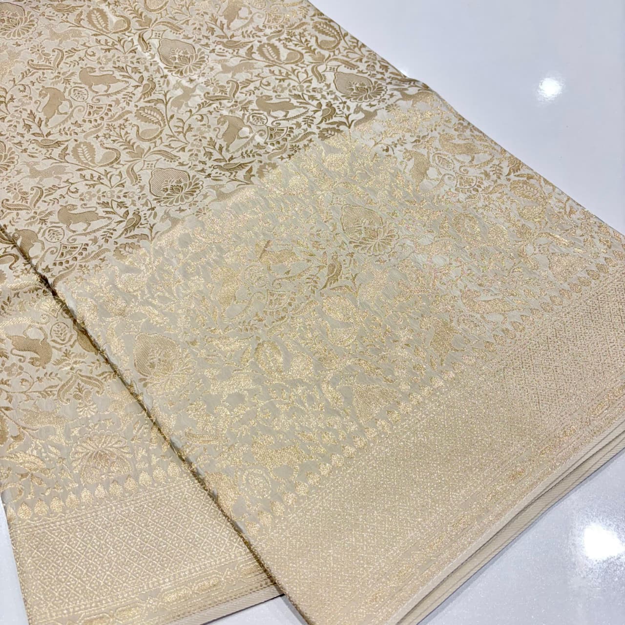 Brocade Banaras Crepe Saree