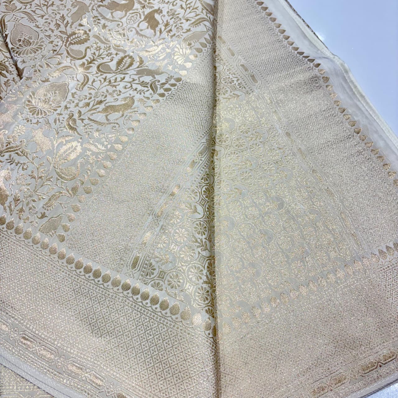 Brocade Banaras Crepe Saree