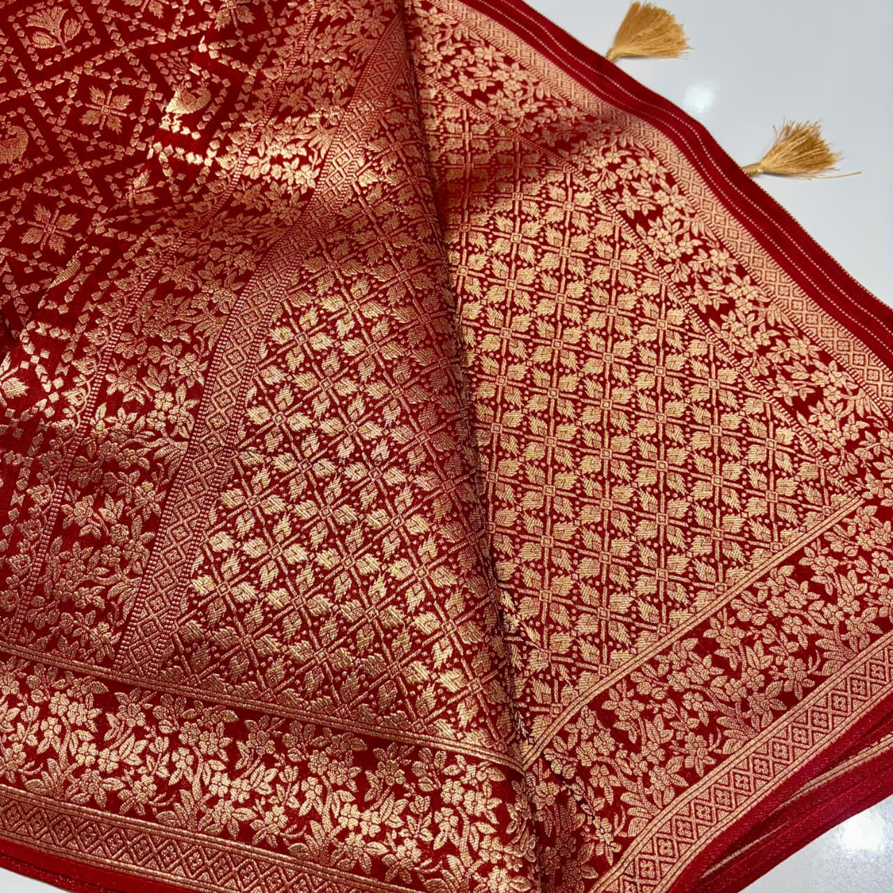Banarasi Georgette Bandhani Saree