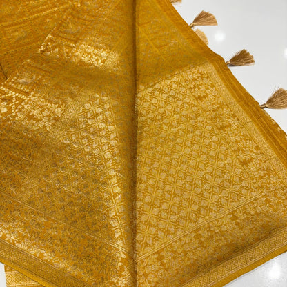 Banarasi Georgette Bandhani Saree