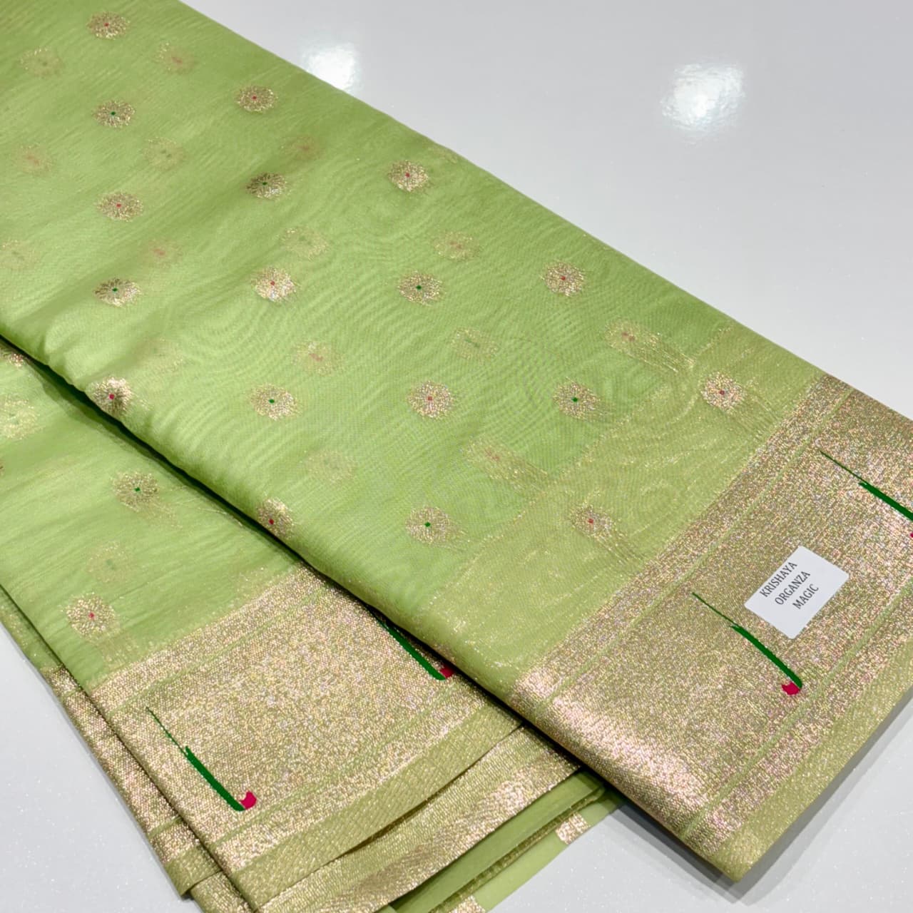 Designer Paithani Organza Saree