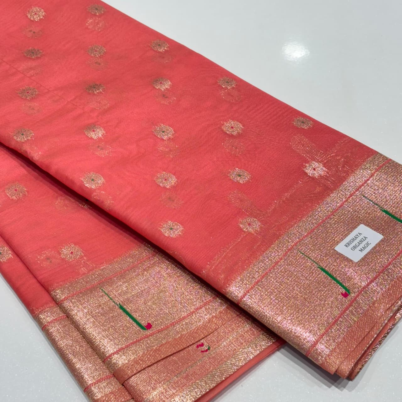 Designer Paithani Organza Saree
