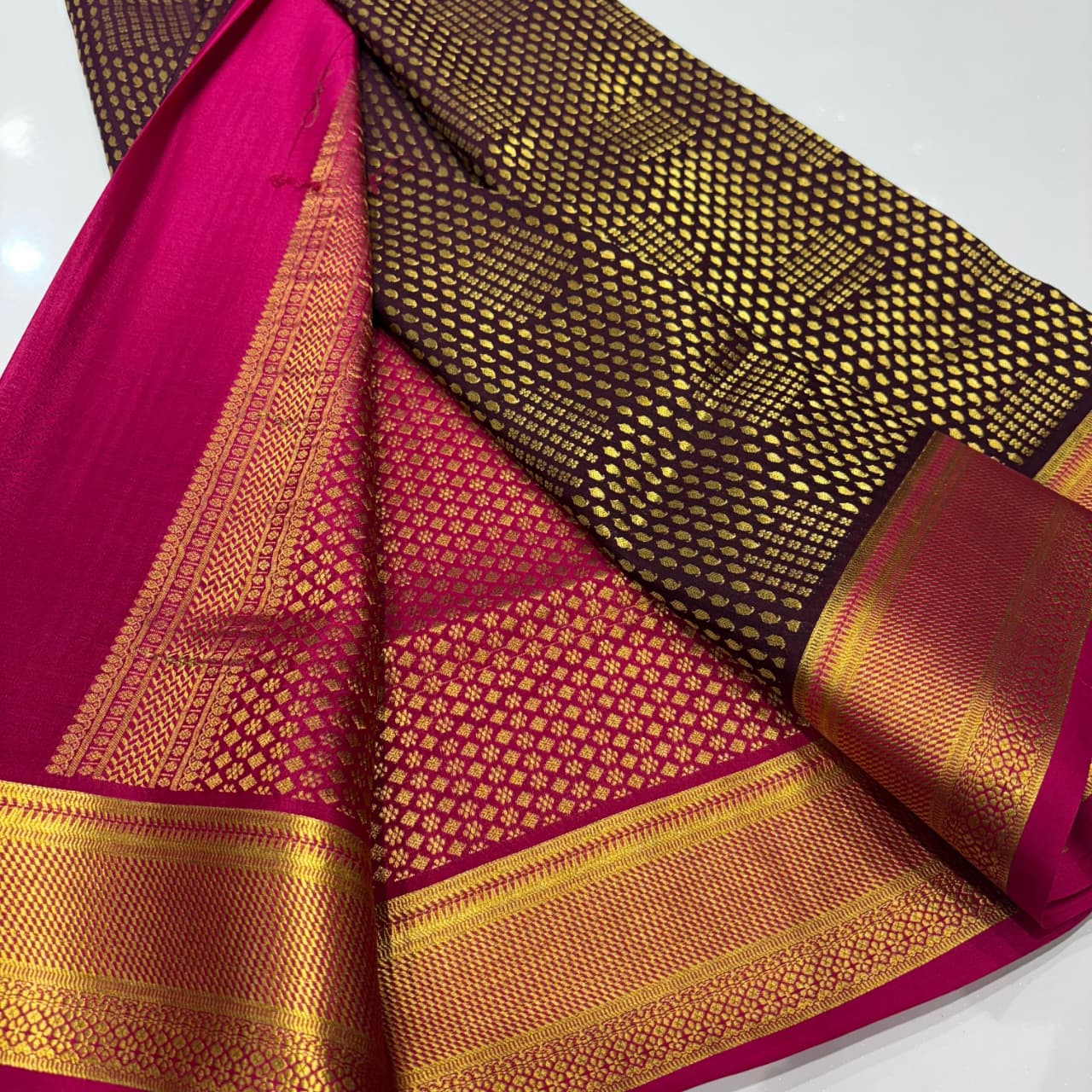 Brocade Mysore Silk Saree
