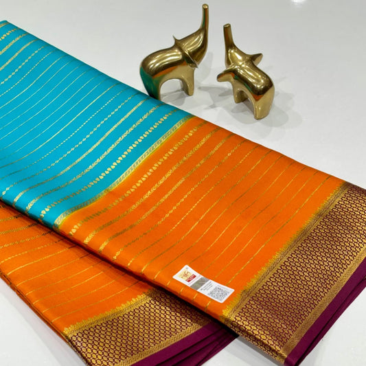 Pure 3D Mysore Silk Saree