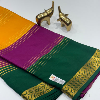 Pure 3D Mysore Silk Saree
