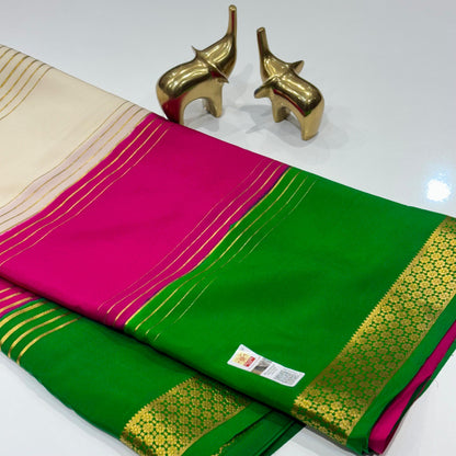 Pure 3D Mysore Silk Saree