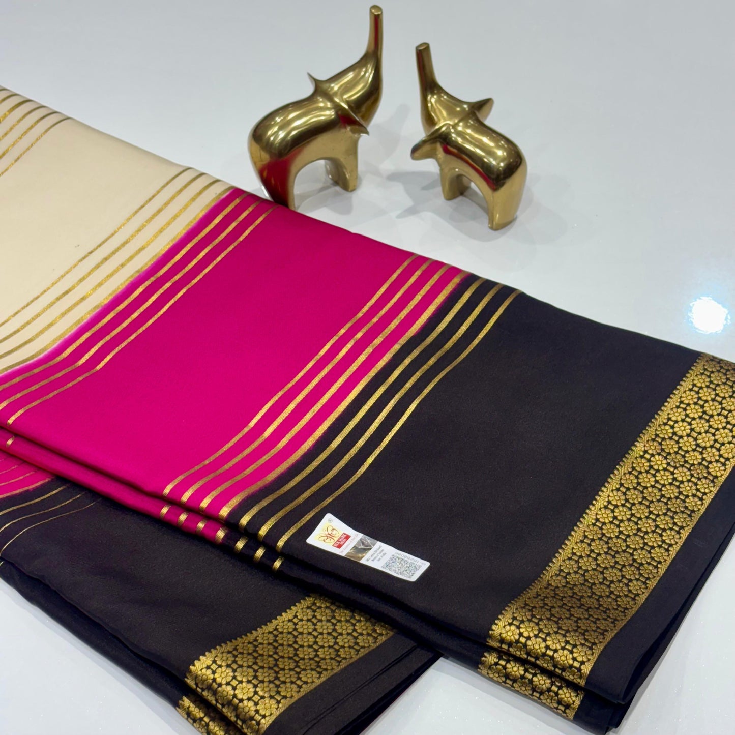 Pure 3D Mysore Silk Saree