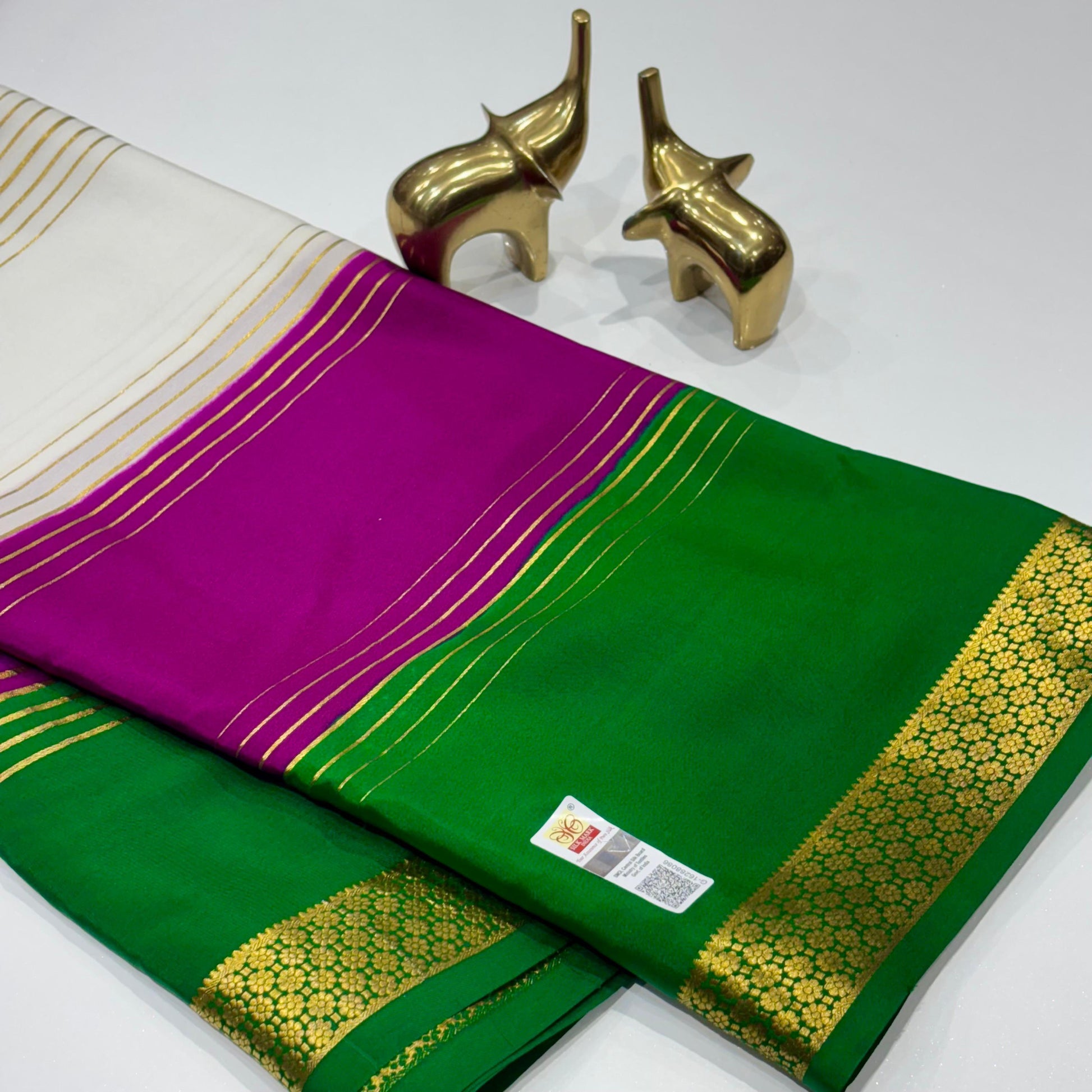 Pure 3D Mysore Silk Saree