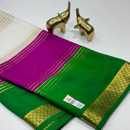 Pure 3D Mysore Silk Saree