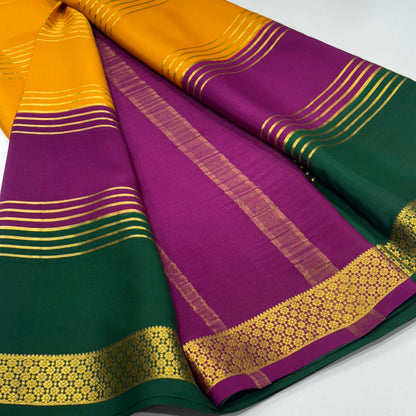 Pure 3D Mysore Silk Saree