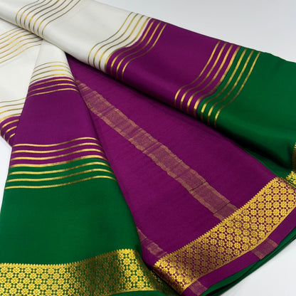 Pure 3D Mysore Silk Saree