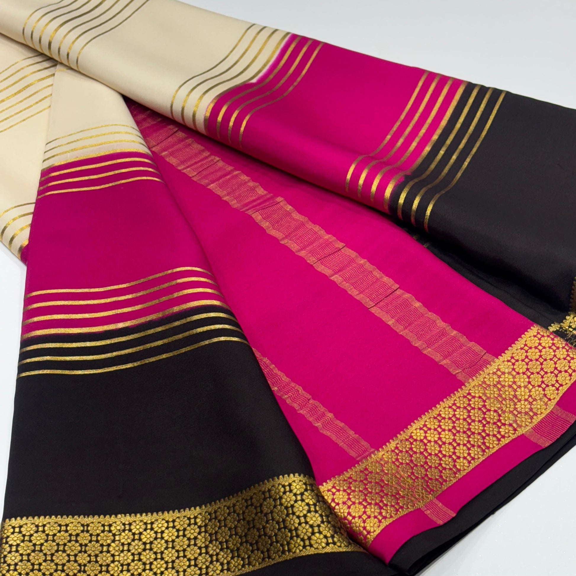Pure 3D Mysore Silk Saree