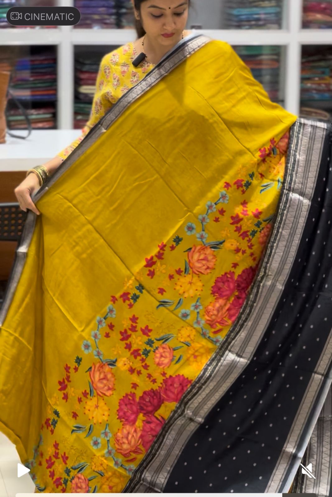 Designer Mysore Crepe Saree