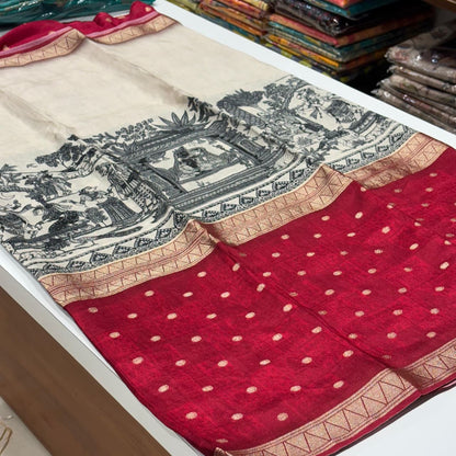 Designer Mysore Crepe Saree