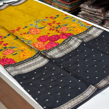 Designer Mysore Crepe Saree